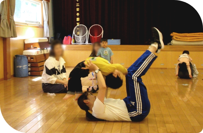 親子で体操